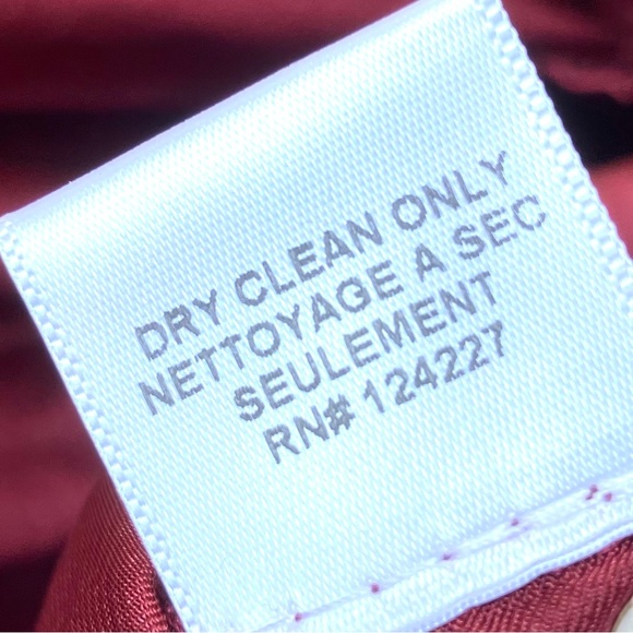 MISA Los Angeles Lucien Dress Off Shoulder Mini Satin Ruffle Cranberry Sz XS - Picture 8 of 11